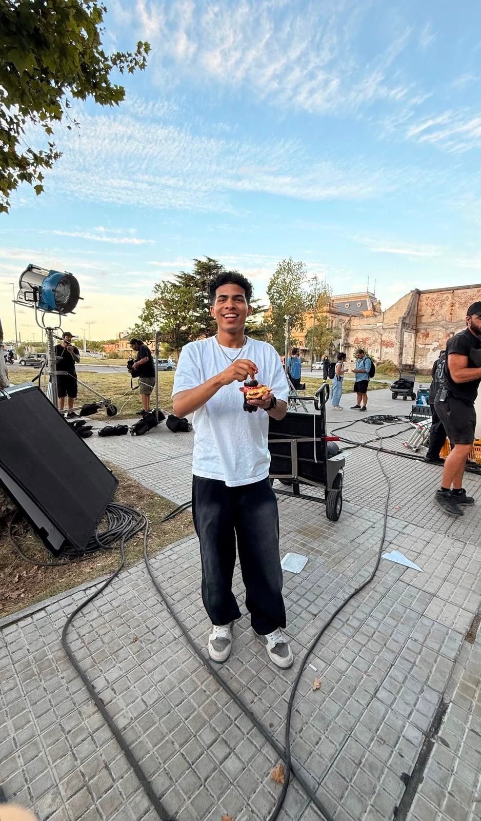 Rafita Ortega en un set